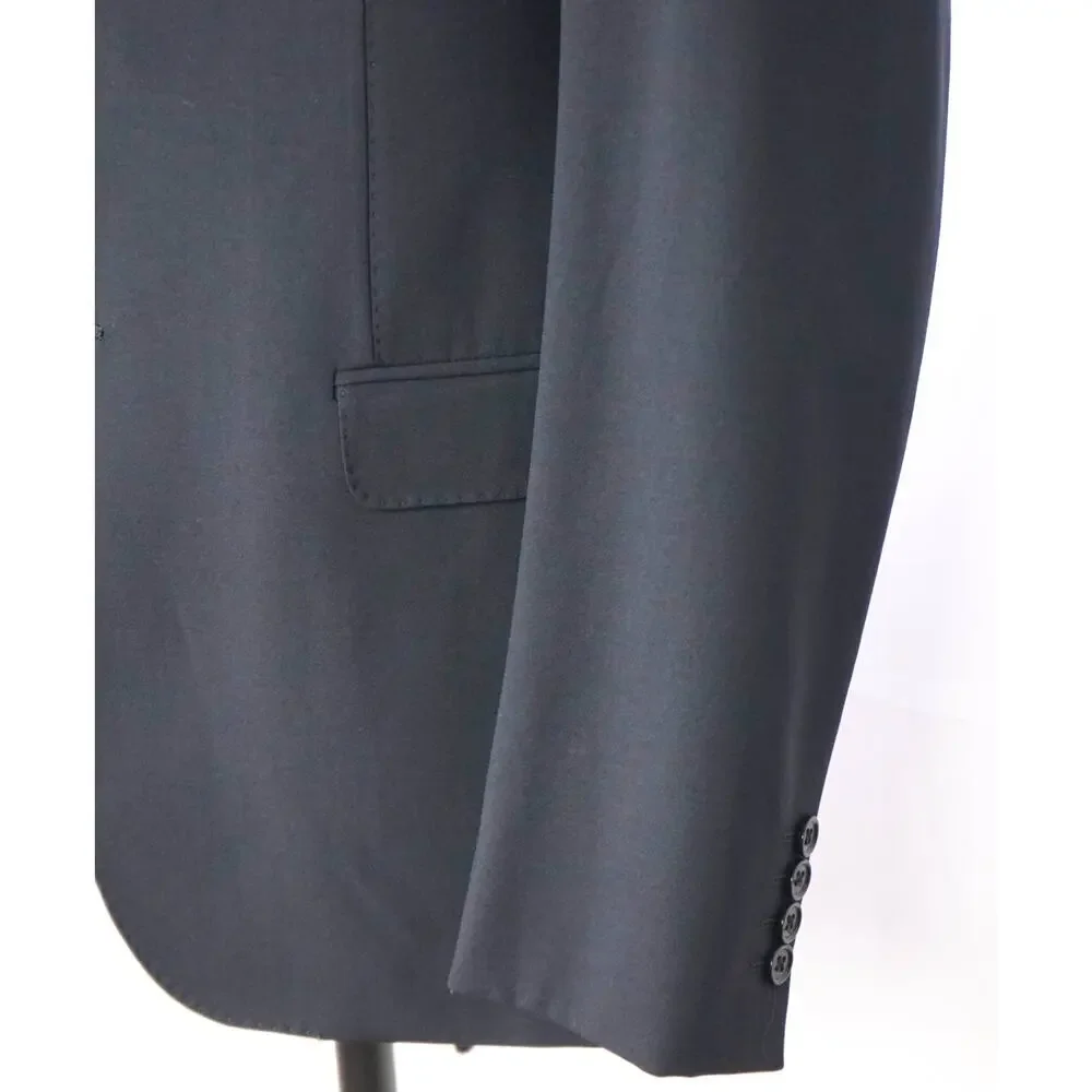 ARMANI COLLEZIONI - Navy Blue Wool Blazer - 38R